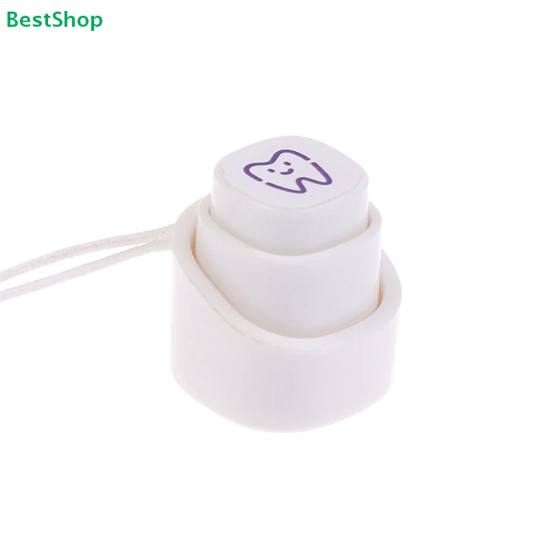 ♥Cute Tooth Icon Single-Button Stamp - 10mm Mini Self-Inking Stamper for Diary, Planner & Journal Decoration