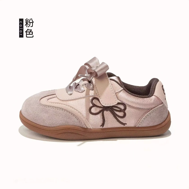 Children's Board Shoes Four Seasons Models Gold Casual Boys Girls Training Shoes Pink Soft Kid Baby Sneakers