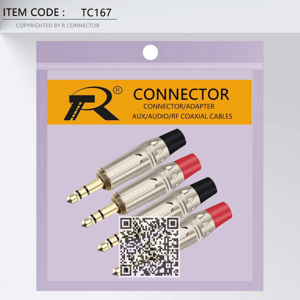 2PCS Jack 3.5MM 3 Poles Stereo Male Plug Connector Soldering Wire Connector Gold Plated 3 Pin 3.5MM Plug Headset Earphone DIY