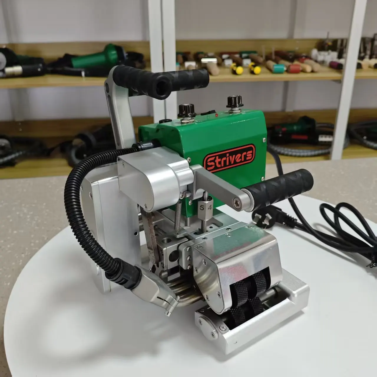 (ST-1100) 1100W Hot Wedge Welder Plastic Welding Machine Hdpe Geomembrane Sheet Jointing