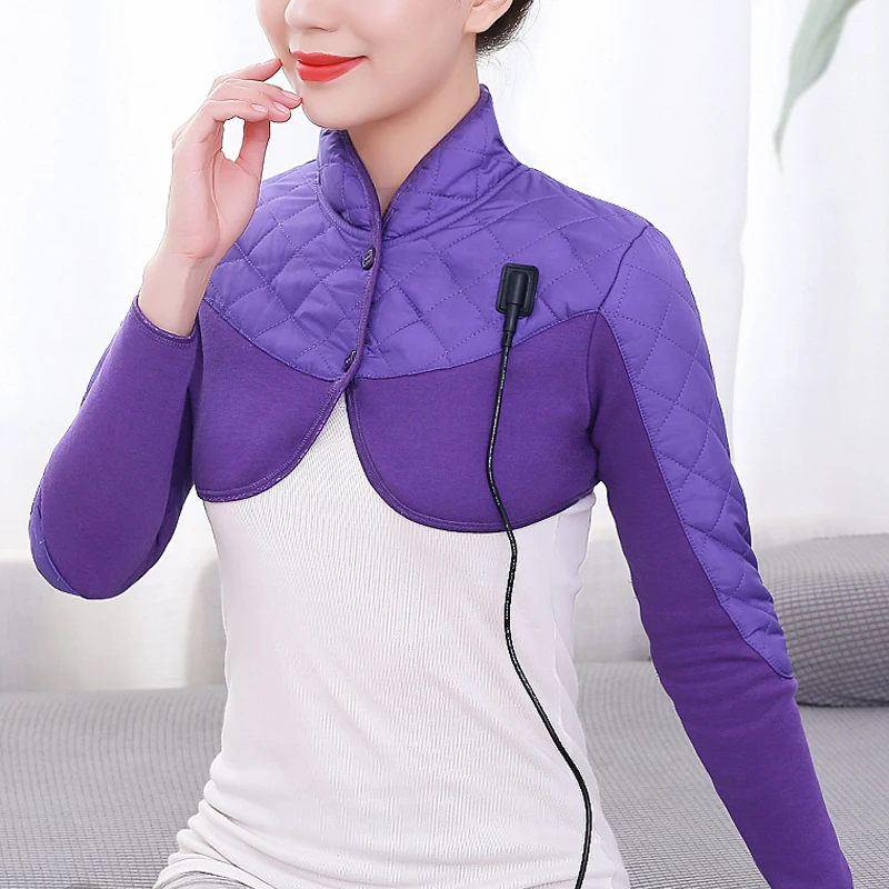 Fever Clothing Neck Shoulder Arm Warm Compress Heating Shoulder Cold Protection Electric Heating Sleeping Vest Portable Ladies