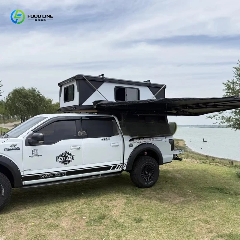 Customized High-Strength Hard Shell Canopy Tent For   Aluminum Pickup Camper Retractable Roof Tent