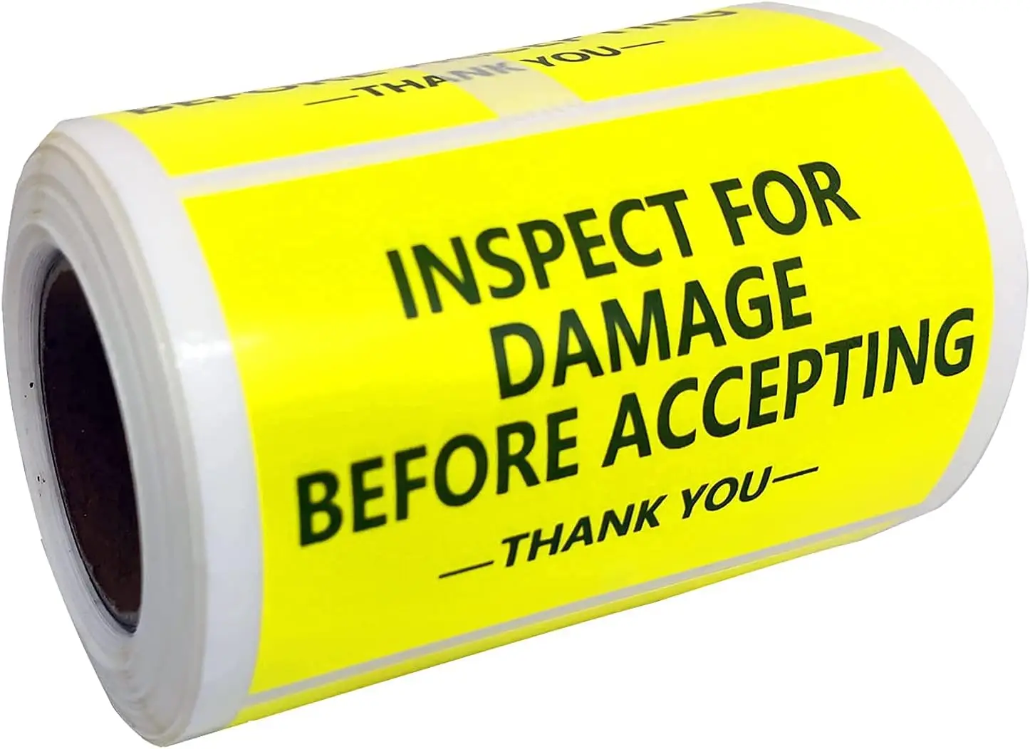 Inspect for Damage Before Accepting Labels for Shipping Package 2*3inch 300Pcs