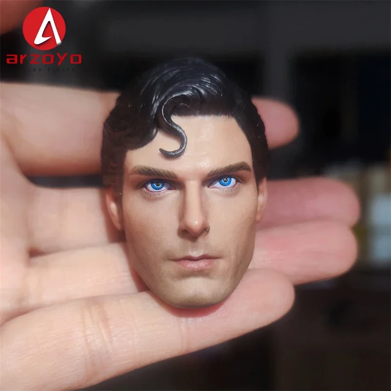 Modelo tallado de cabeza de Christopher Reeve, 1/6, para cuerpo de figura de acción de soldado masculino de 12"