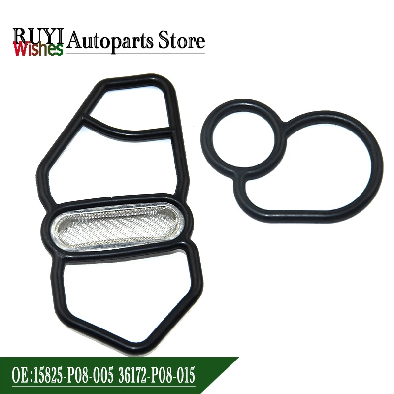 15825-P08-005 New Upper + Lower VTEC Solenoid Gasket for Honda GSR NSX D16Z6 B18C1 B16A2 B18C5 15825P08005 36172-P08-015