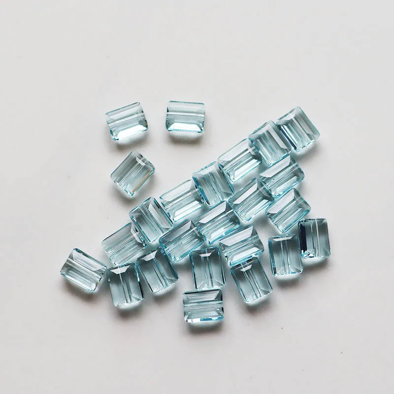 AAA 8X6mm Austria Rectangular Crystal Beads Square Faceted Glass Loose Spacer Bead for Jewerly Making DIY Bracelet Necklace