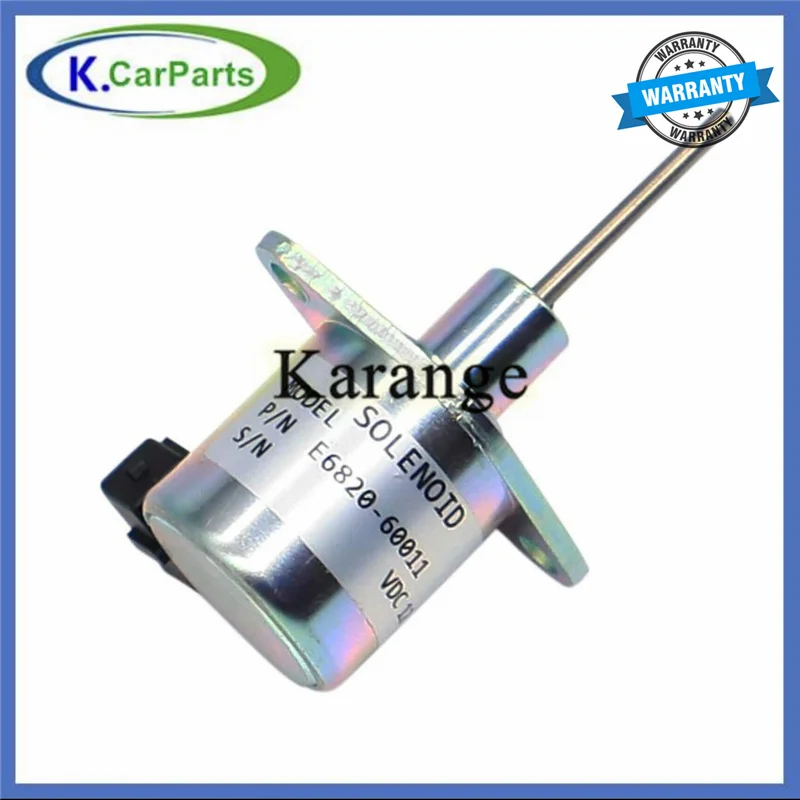 Válvula solenoide de parada eléctrica del motor E6820-60011 E6850-60012 17208-60010 para tractor Kioti DK35 DK40 DK45 DK50 DK55 DS3510
