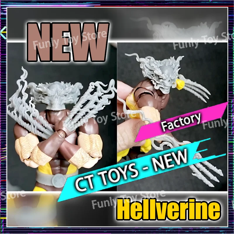 Hot-New Ct Toys Hellverine Figure Wolverine Mafex 096 138 X-Men Anime Action Figure Figurine Statue Model Customized Gifts Toys