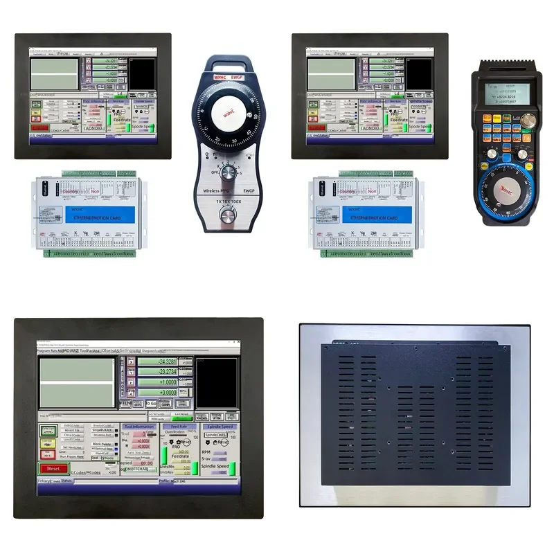 Mach3 CNC Controller Kit with Two Compatible Mpg Option 3 Axis 4 Axis 6 Axis Mach3 System Touch Screen Display CNC