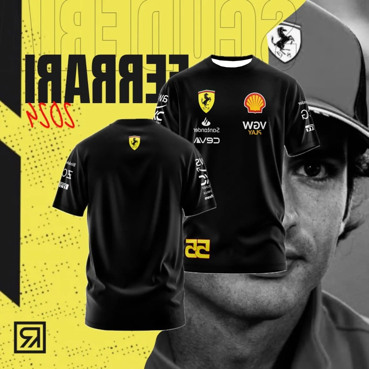 

2025 Summer New Hot Selling Men Fast Drive Comfortable Casual Sports Breathable Motorcycle T-shirt F1 Racing Short Sleeved Shirt