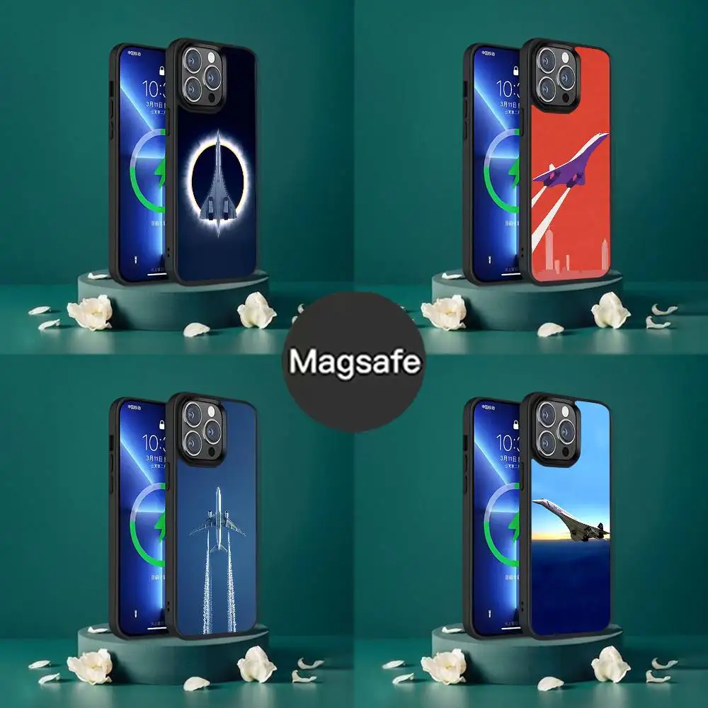 

Чехол для телефона Concorde Air France для iPhone 17,16,15,14,13,12,11,Pro,Max,Plus,Mini,SE4,E с магнитной беспроводной зарядкой Magsafe