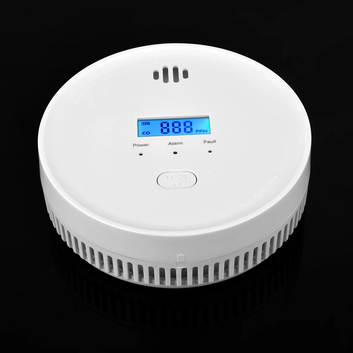 Tuya 3 Year Battery 2 in 1 WiFi Tuya Smart Carbon Monoxide Detector Alarm 85dB Sound Warning LCD Digital Display Home Indoor