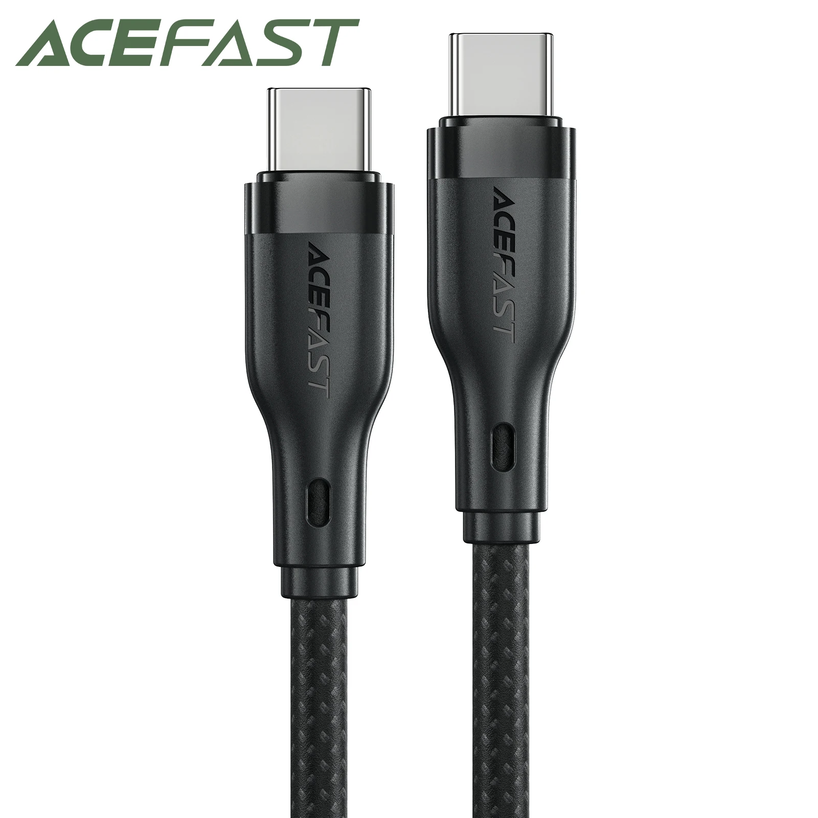 ACEFAST C8-03 USB C to USB C 3A Durable Braid Phone Wired Cable For iPhone 15/14/13 Pro Max 60W Fast Charging Cord For Macbook