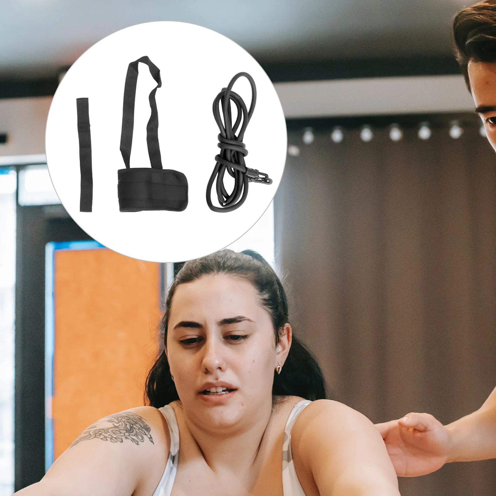 

1Set Swim Ankle Strap Resistance Band Lightweight Fast-Drying Swim Training Leash for Strength Exercise