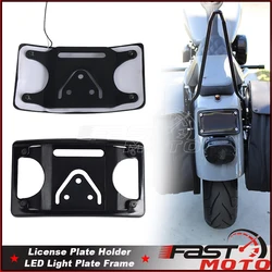 For Harley Low Rider S ST FXLRST FXLRS FLHRC FLHCS FLHCS FLSTFSE FXDC FLSTFB Cruved License Plate Mount Relocation Bracket Mount