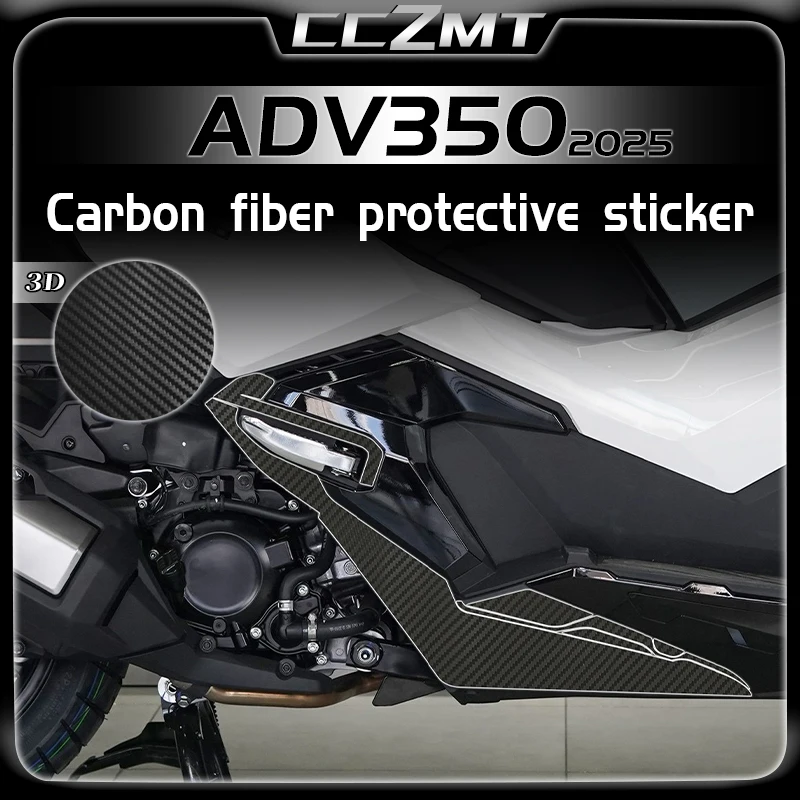 

For HONDA ADV350 ADV 350 Adv 350 adv350 2025 3D carbon fiber body film fuel tank protection sticker modification accessories