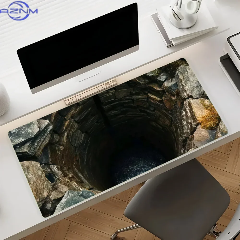 Endless Deep D Printed Mouse Pad For Office Gaming And Keyboards Non-Slip Large Waterproof