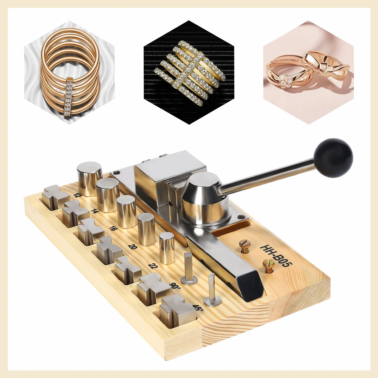 

Jewelry Ring Bending Machine,Multifunctional Ring Bender Kit,Professional Device Ring Making Tools,Spoon Ring Maker for