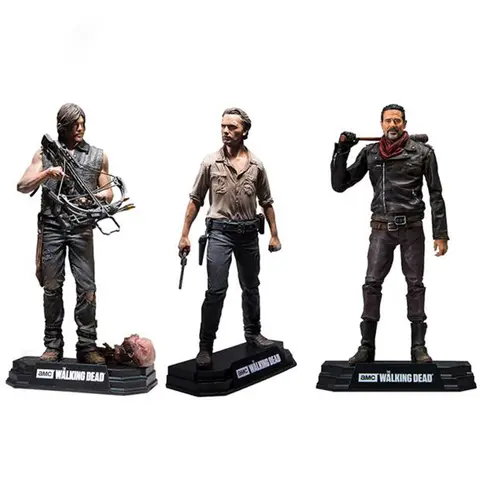 Película The Walking Dead personajes Rick Daryl Negan PVC figura de acción juguetes de modelos coleccionables