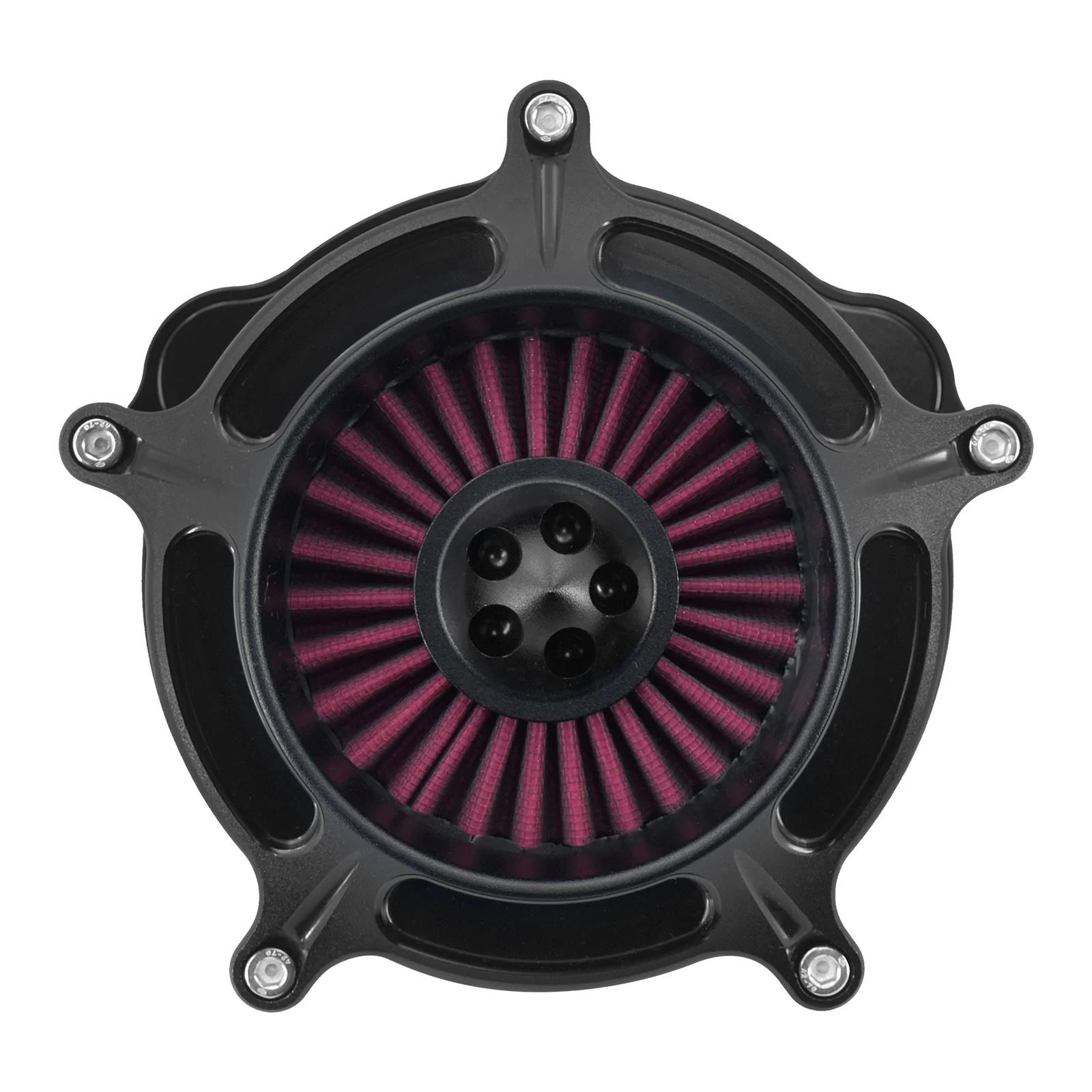 

STLF Motorcycle CNC Air Cleaner Intake Filter Red Element Fit for Touring Electra Street Glide Sportster Dyna Softail