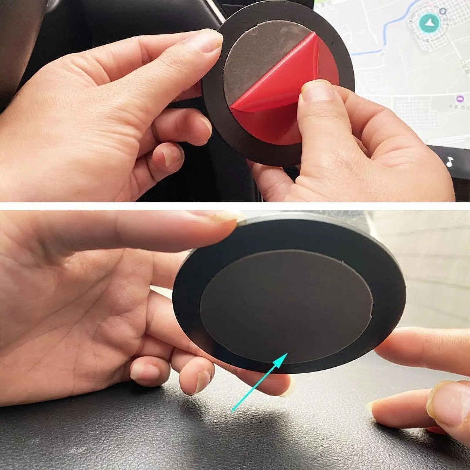 Suction Cup Mount Dashboard Pad Mounting Disk Universal Application Replacement Plate for Easy Device Setup