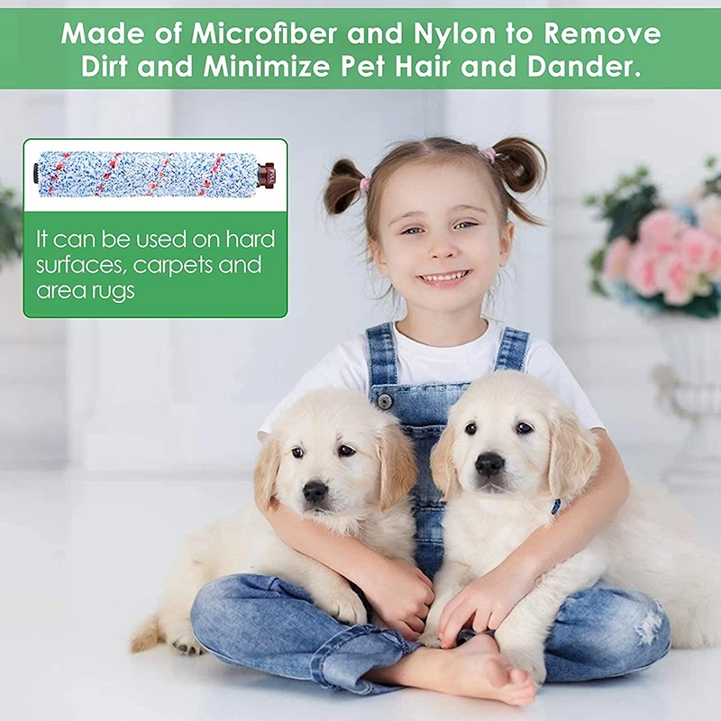 Reemplazos de filtro de vacío, rollo de cepillo multisuperficie 1868 + 3, 1866, Compatible con bisell Crosswave