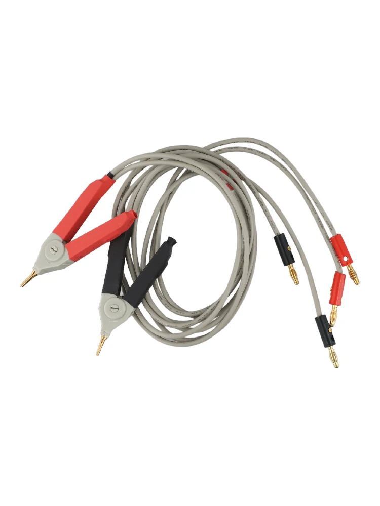 850mm Test Set with Kelvin Clips and Banana Connectors for GTL-108A 9287-10 GOM-801G/802 TH26050 LCR Measurement