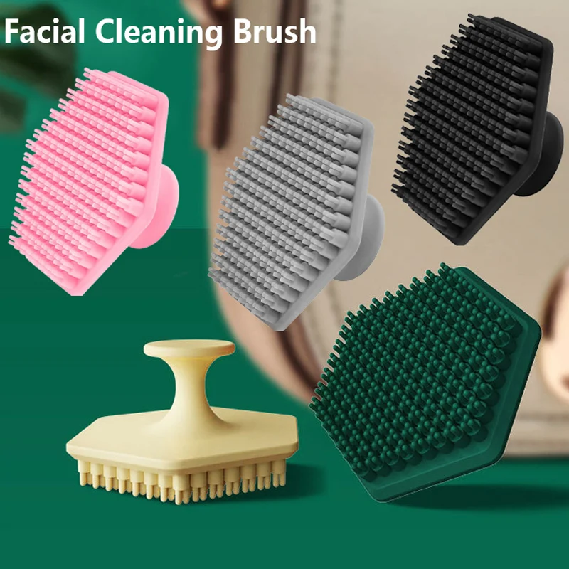 Facial Cleaning Brush Scrubber Silicone Miniature Face Deep Clean Shave Massage Face Scrub Brush Face Cleaner