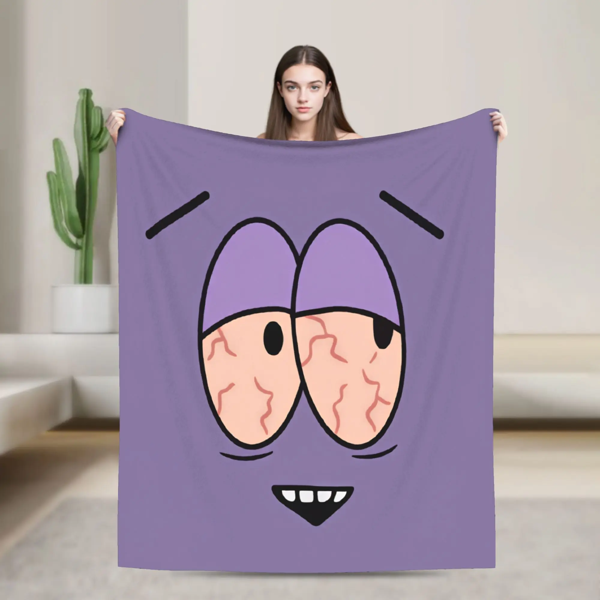 South Cartoon Park Towelie Super Warm Blanket Travel Office Plush Throw Blanket Funny Couch Bed Flannel Bedspread Sofa Bed Cover