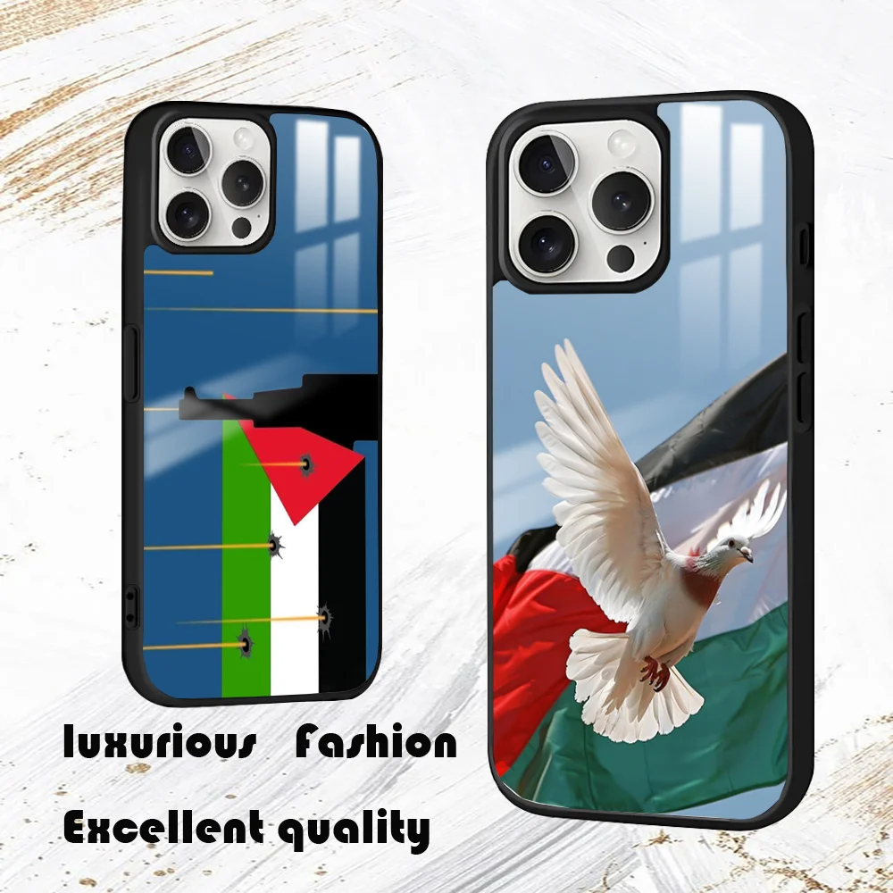 Freedom Liberation Peace Phone Case For iPhone 16 15 14 13 12 11 Pro Max Plus Mini PC Fashion High Quality mirror phone case