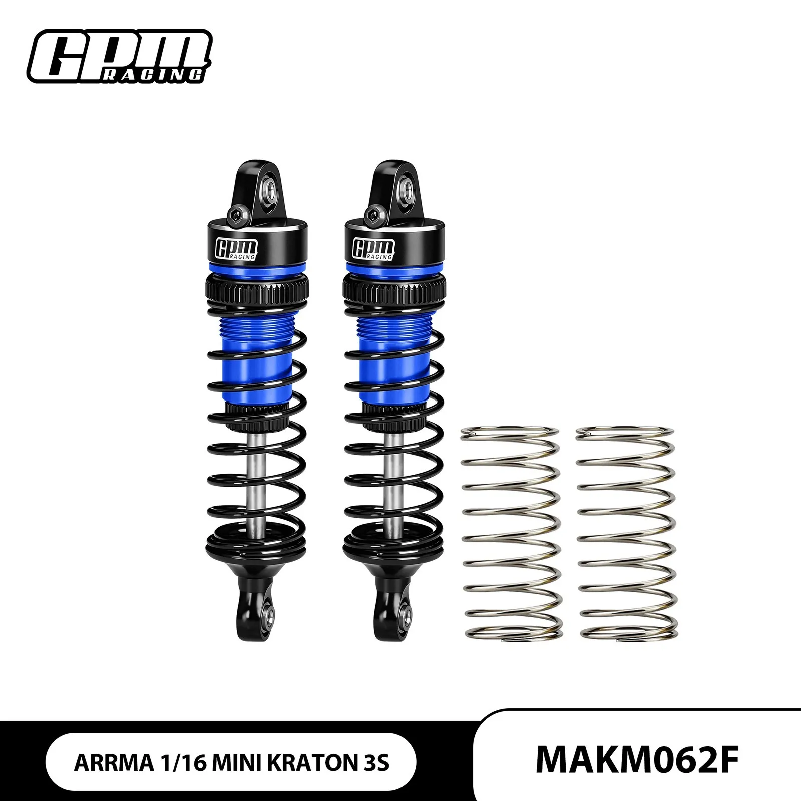 

Амортизаторы GPM Alloy (задние/передние) 62 мм для ARRMA 1/16 Mini Kraton 3S