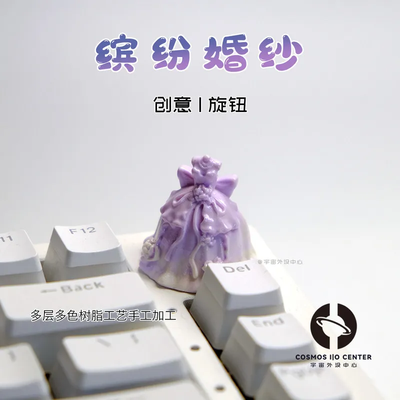 

Розовая свадебная кейкап-наборка Hi75: металлическая ручка-кнопка для декора клавиатуры, милый подарок для офисного стола