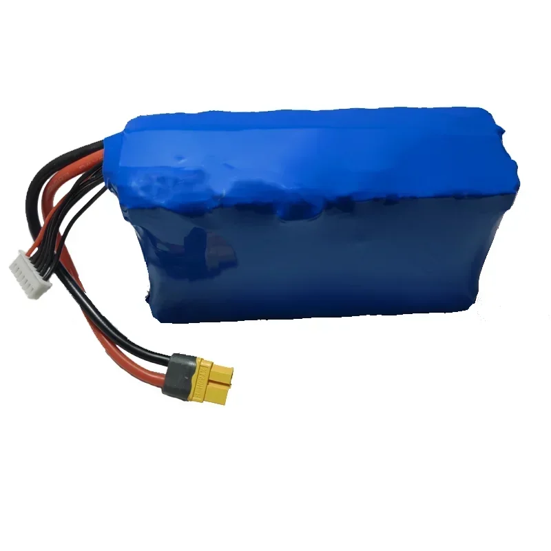 UAV drone rechargeable battery 21700 M50 M50T M50LT 50G 50E 6S2P 22.2V 21.6V 25.2V 10AH w/14AWG 12cm XT60 w/ JST-XH balancer