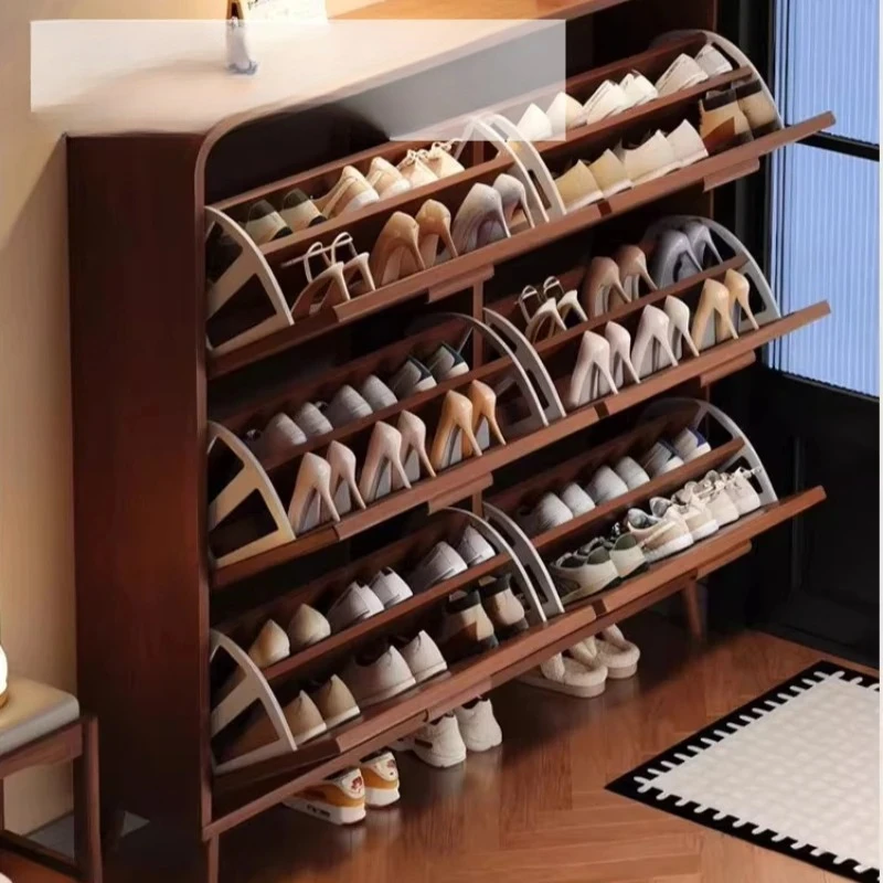 xx-Luxury Multi Layer Shoe Rack Narrow Vintage Modern Storage Shoe Rack Space Saving Hallway Schuhschrank Furniture Living Room*