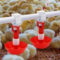 5/10/20 Pcs Automatic Chicken Water Nipple Drinker Bowl Bird Poultry Drinking Water Hanging Cup Quail Waterer Farm Feeding Tools