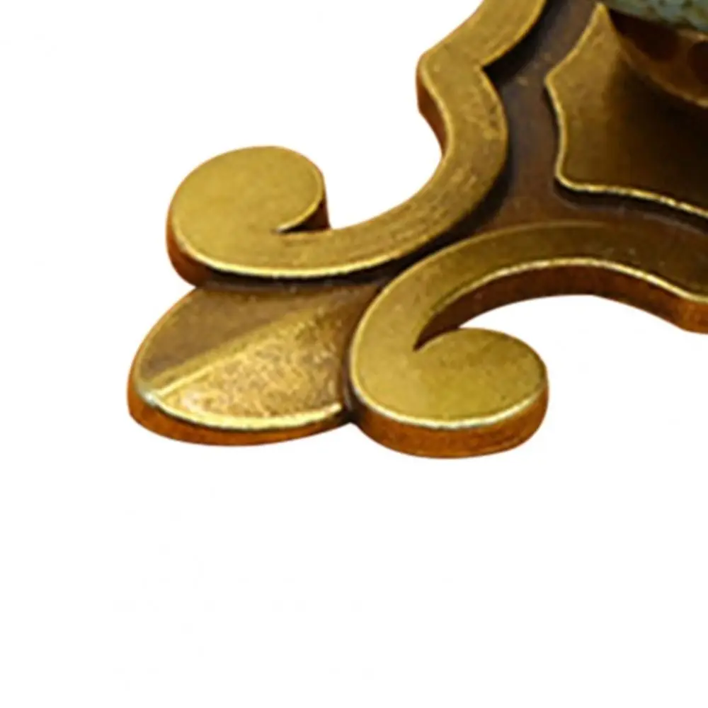 Creative Single Hole Ceramic Knob Ethnic Style Ceramic Flower Pull Handle Antique Bronze Drawer Knobs Furniture