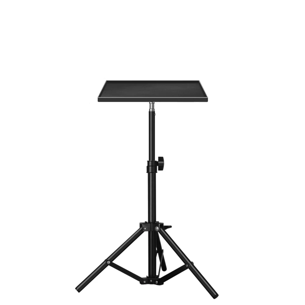 ALLOYSEED Projektoren Tablett 1/4 Zoll Gewinde Stativ Tablett Höhe Einstellbar DJ Ausrüstung Halter Teleskop Stange Stehend für Projektor Monitore 3
