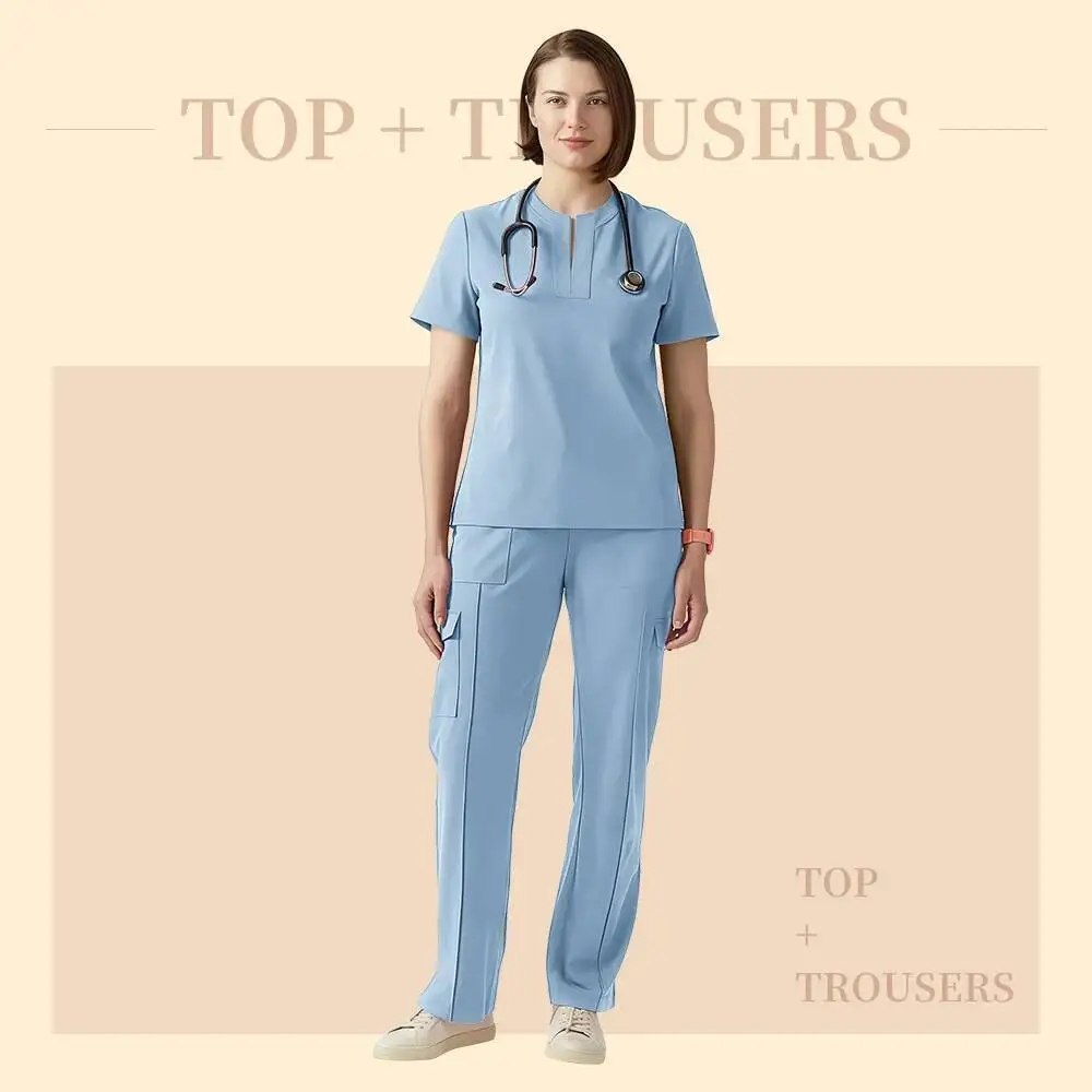 

Multilcolors Hospital Scrub Uniform Women Beauty Work Clothes Nurse Dental Surgery Suit Medical Scrubs Uniforms Surgical Suits