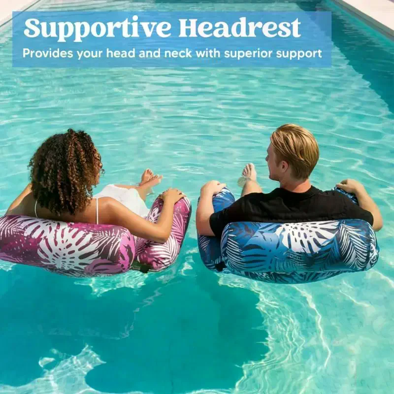

Heavy‑Duty Inflatable Pool Floating Chairs & Water Noodles Blow‑Up Float Lounger For Adults Lake Beach Backyard Pool Party Relax