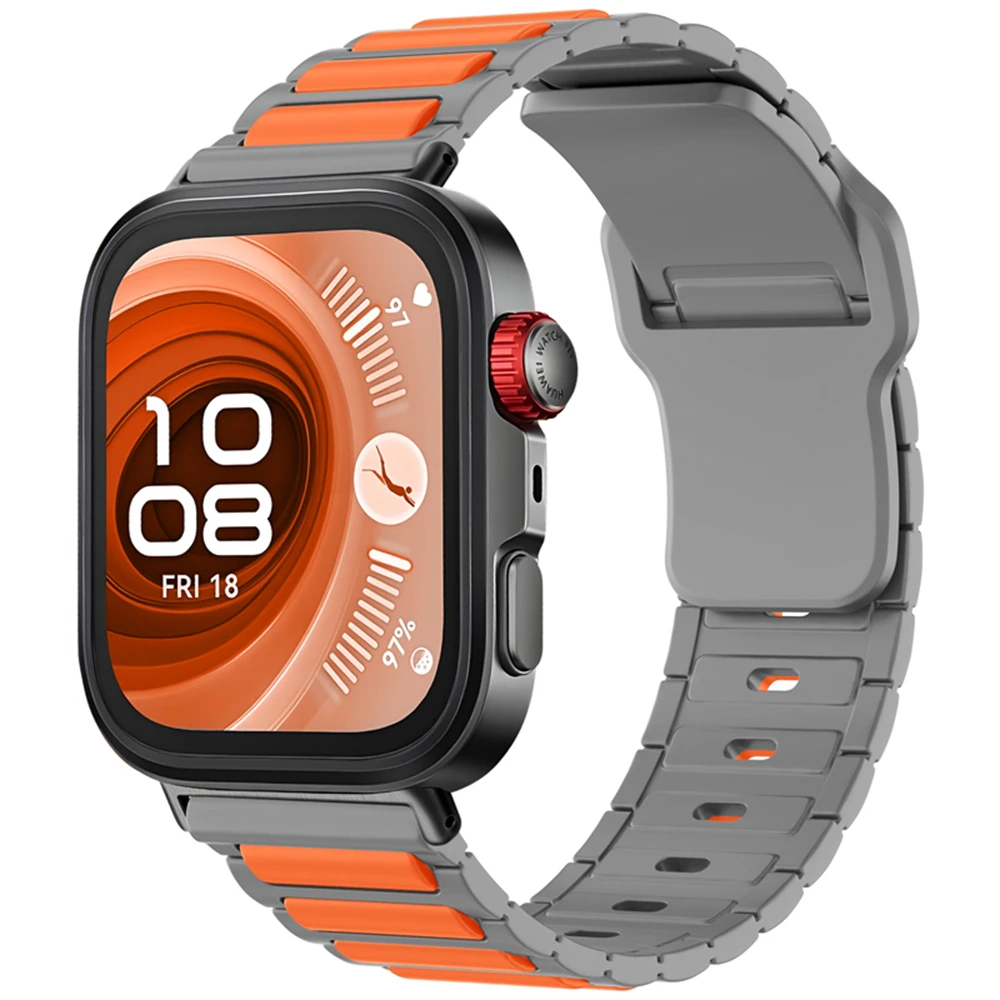Silicone Watchband For Huawei watch FIT 3 / 4 / 4 PRO Smart Watch Sport Strap Watch Magnetic Buckle Band Replacement