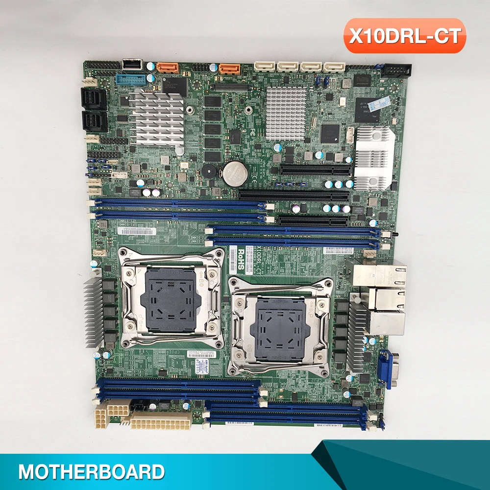 

Серверная материнская плата X10DRL-CT с чипом LGA2011, двухканальная рабочая станция Xeon с двумя гигабитной графикой