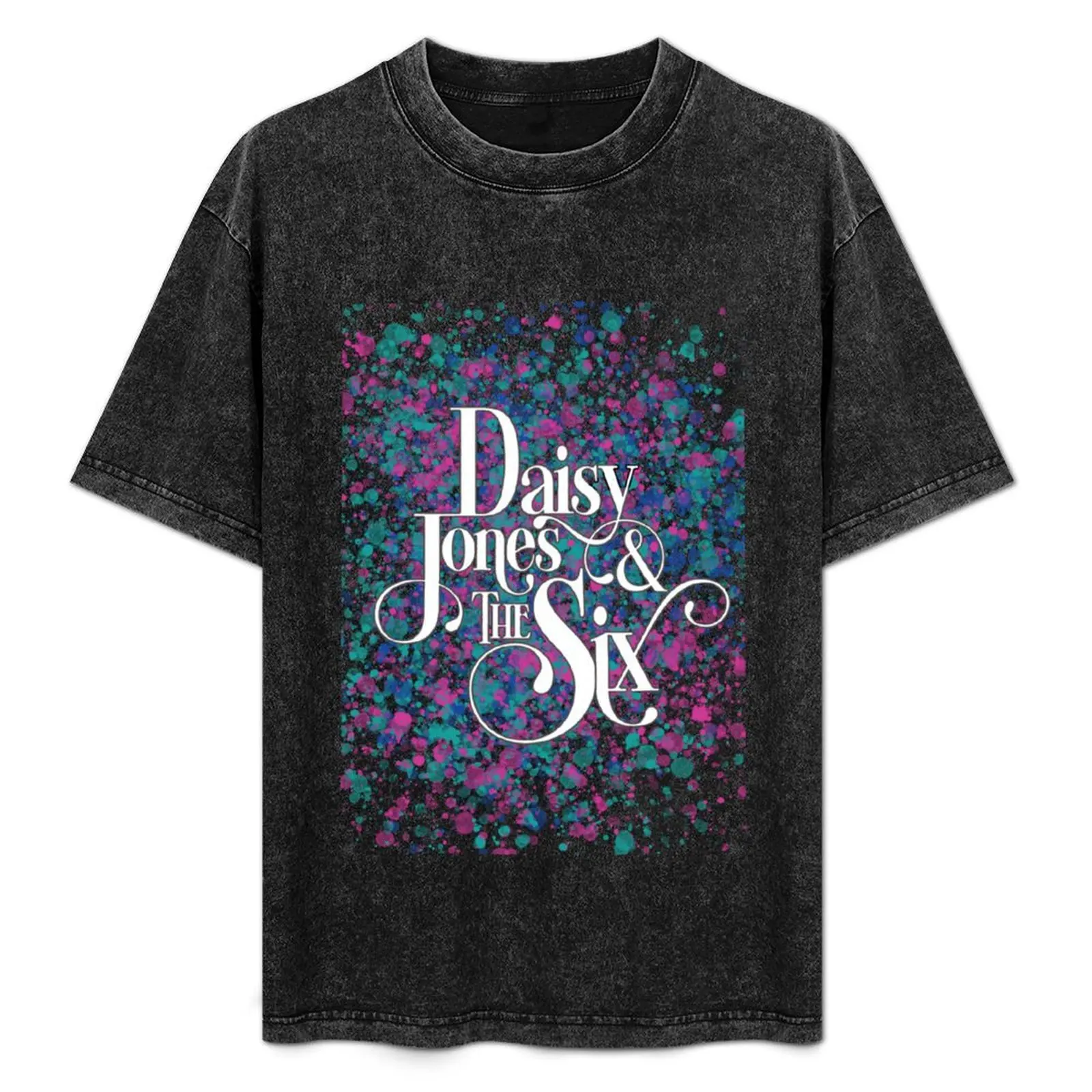 

Daisy Jones and The Six Black Retro Band Logo Shirt, The Aurora World Tour Unisex T-Shirt Casual Daily Wear Short Sleeve Top