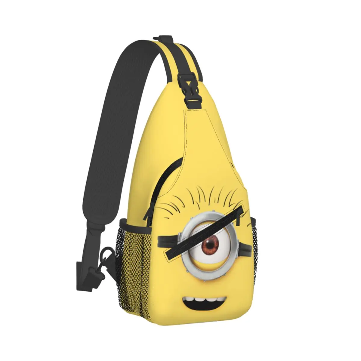 

Minions Carl Face Sling Bag Chest Crossbody Shoulder Backpack Travel Hiking Daypacks Printed Bags