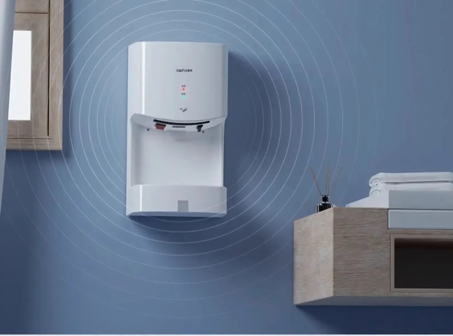 220V AOSHA Automatic Sensor Hand Dryer Commercial Bathroom Hand Dryer Fast Drying Hygienic EW