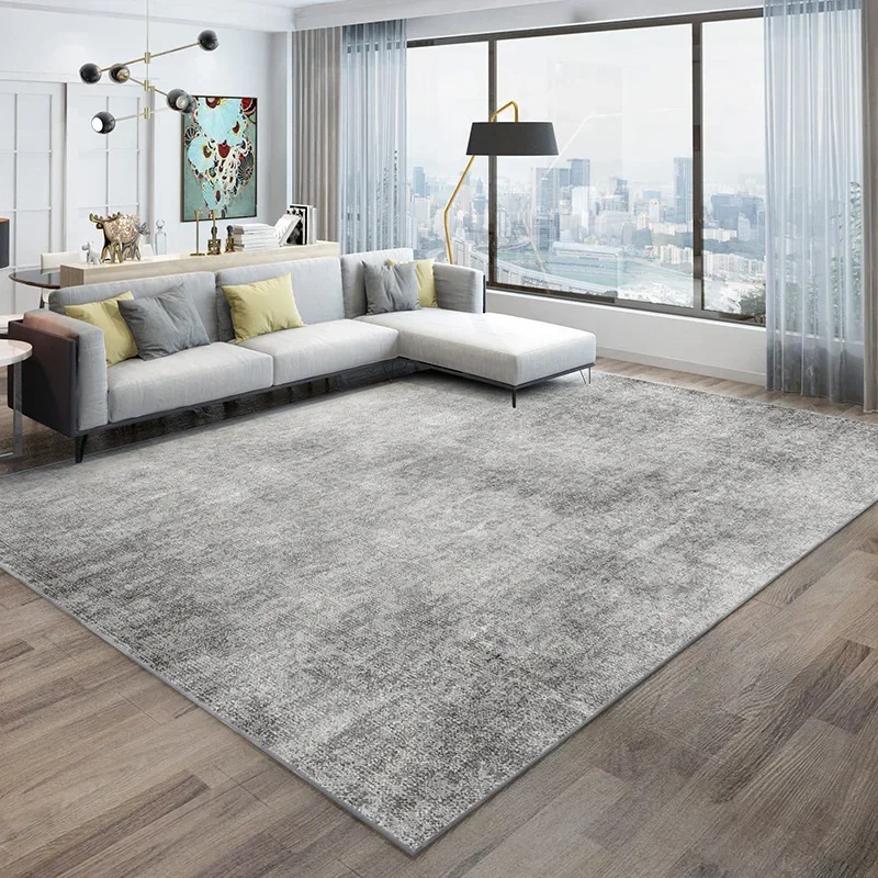 

Modern Minimalist Solid Color Carpet Living Room Home Decoration Large Area Carpet Bedroom Anti Slip Rug Washable Floor Mat