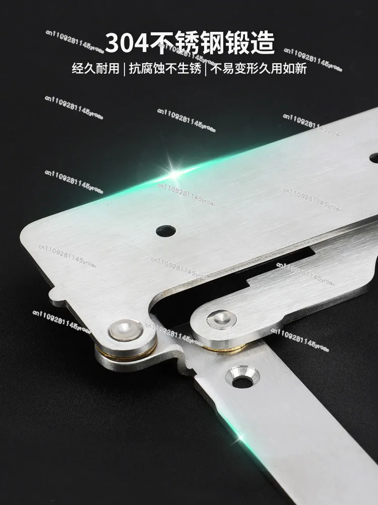 Top Mounted 180 Degree Folding Door Hardware Folding Kitchen Bathroom Bedroom Door Trackless Flat Folding Door Hinge Accessories