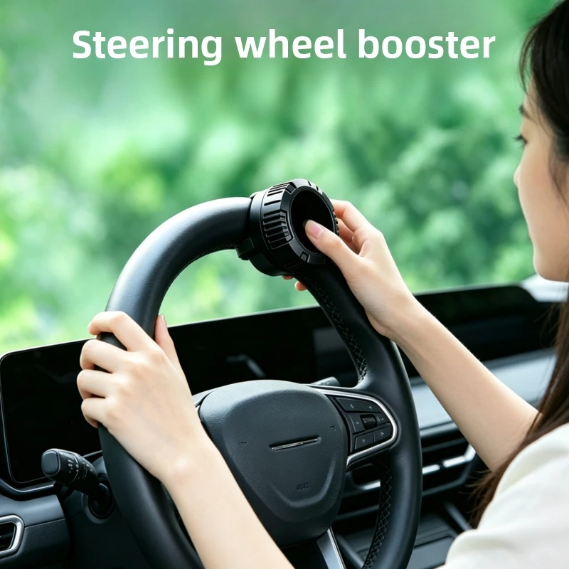 Bearing Steering Wheel Spinner Knob, Labor-Saving Power Booster Ball Universal Automotive Steering Accessory