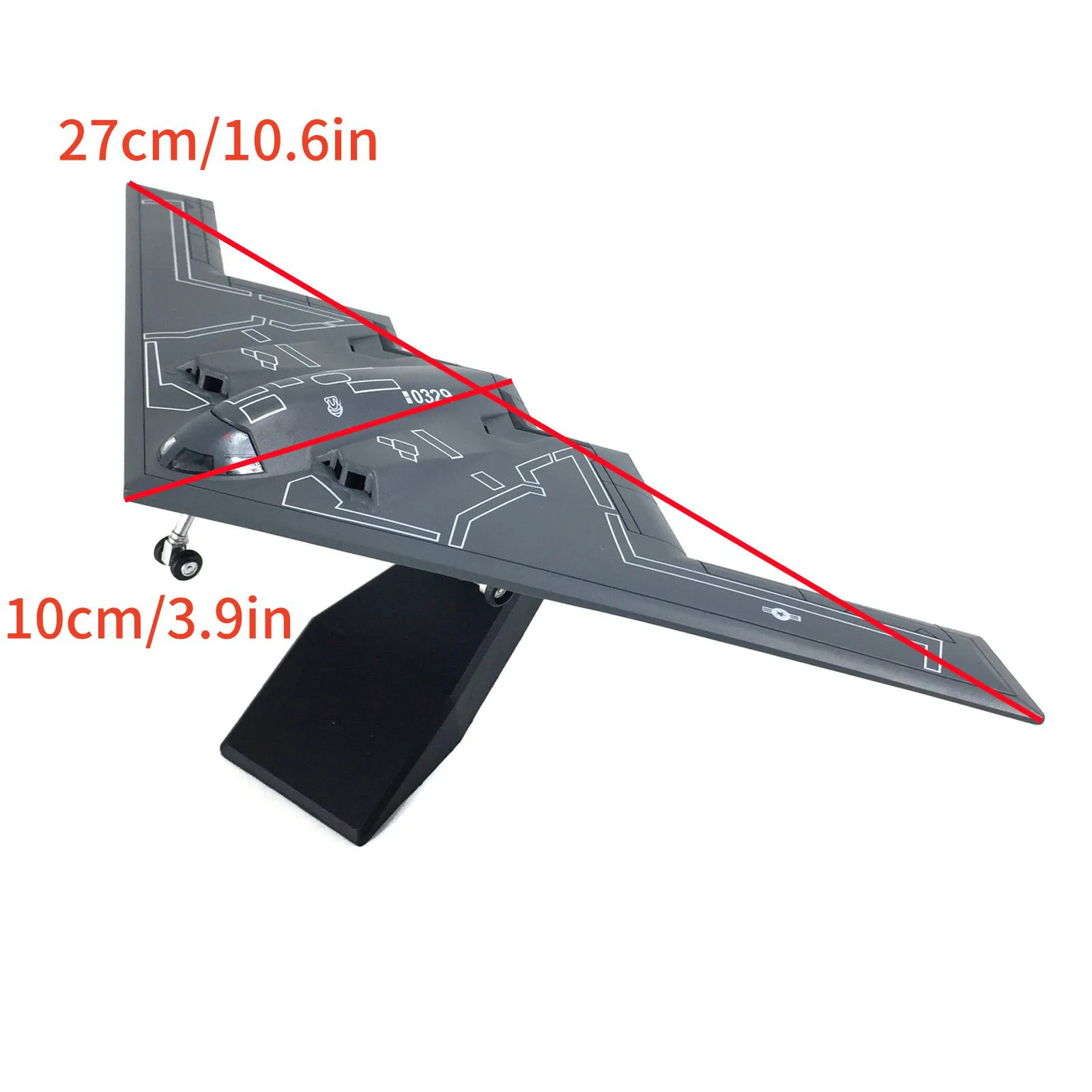 دييكاست 1/200 مقياس B2 USAF B-2A منفذها طائرة طائرة طبق الاصل لعبة مجسمة لعرض جمع هدايا العيد