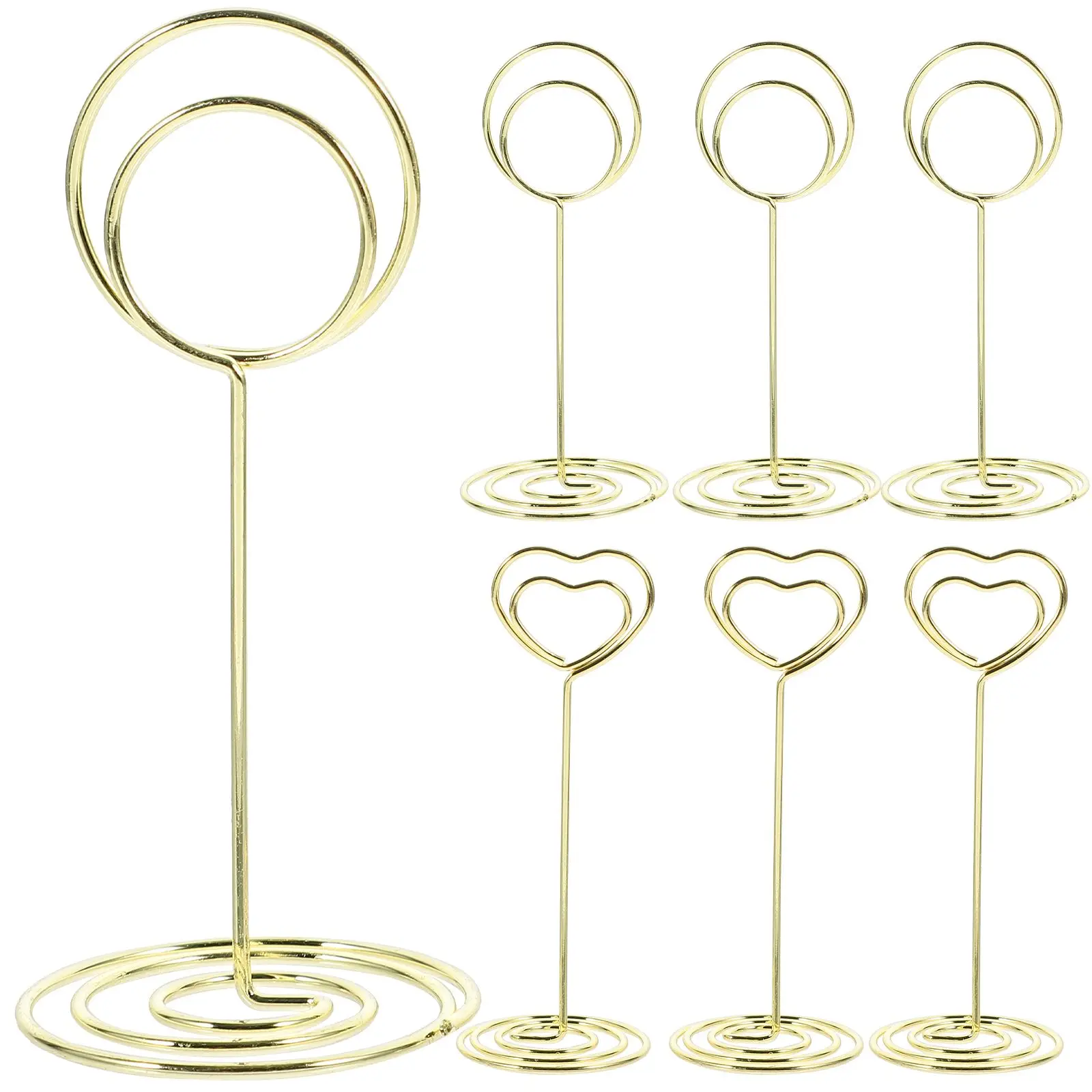 8 Pcs Business Card Holder Desktop Note Memo Stand Table Number Holders Greeting Organizer Peacock