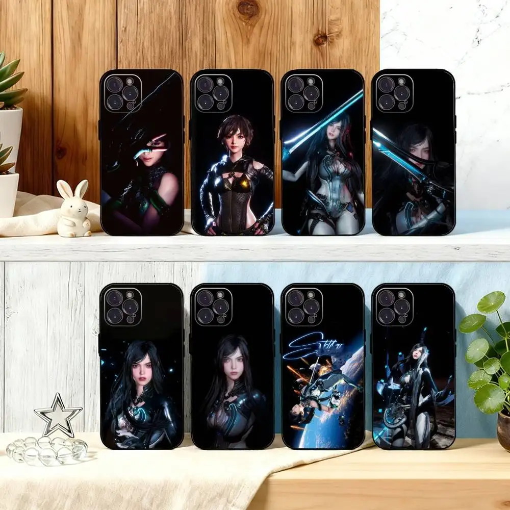 

Deep Space Blade Dance Phone Case For iPhone17,16,15,14,13,12Plus,Pro Max,XS,5G Soft Silicone Black Cover